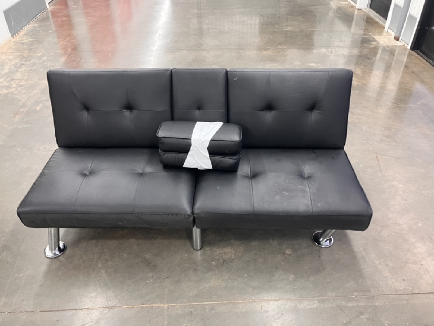 Black Futon Sofa Bed - photo 2