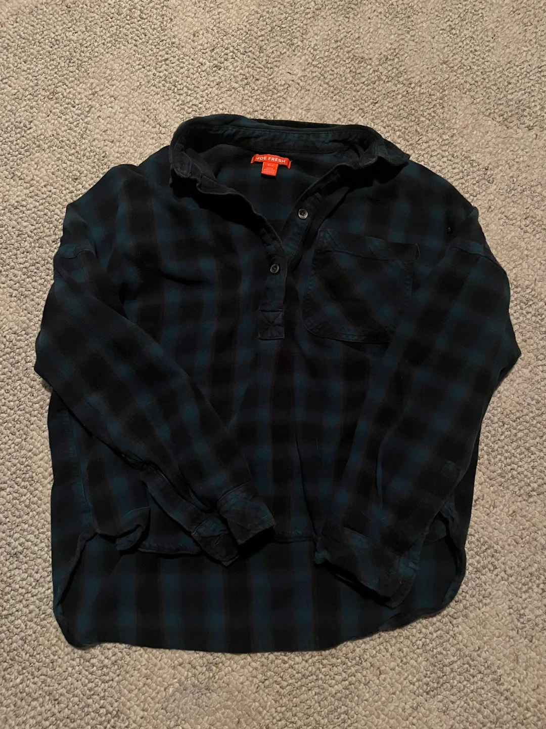 Women’s Small Plaid Flannel Shirt thumbnail