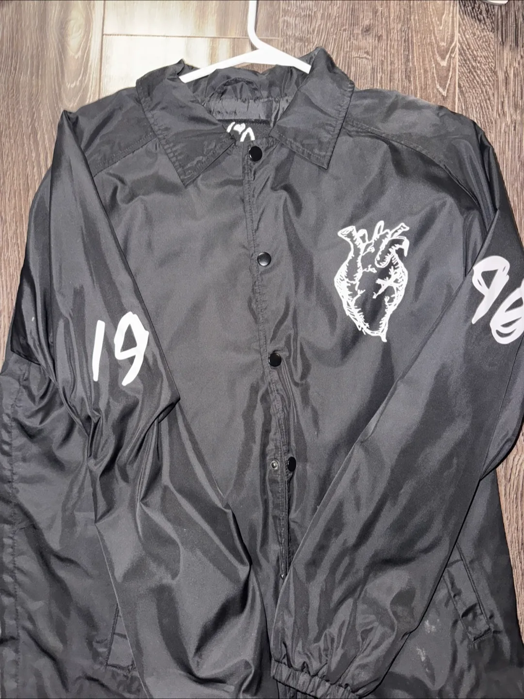XO Black Coach Jacket Size Small thumbnail