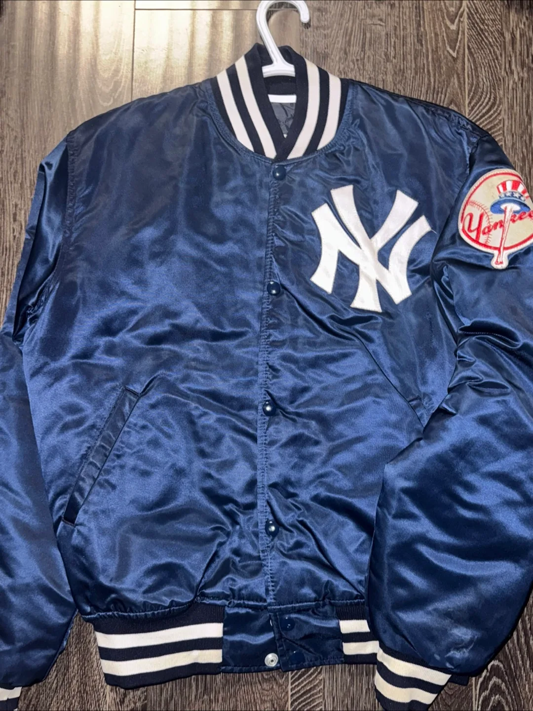 Vintage Starter New York Yankees Satin Baseball Jacket - Size M thumbnail