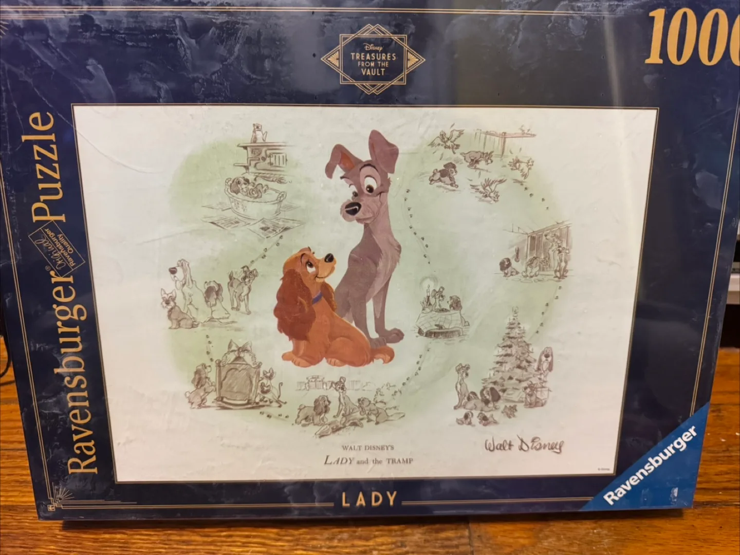 Lady and the Tramp 1000-piece Ravensburger Puzzle thumbnail
