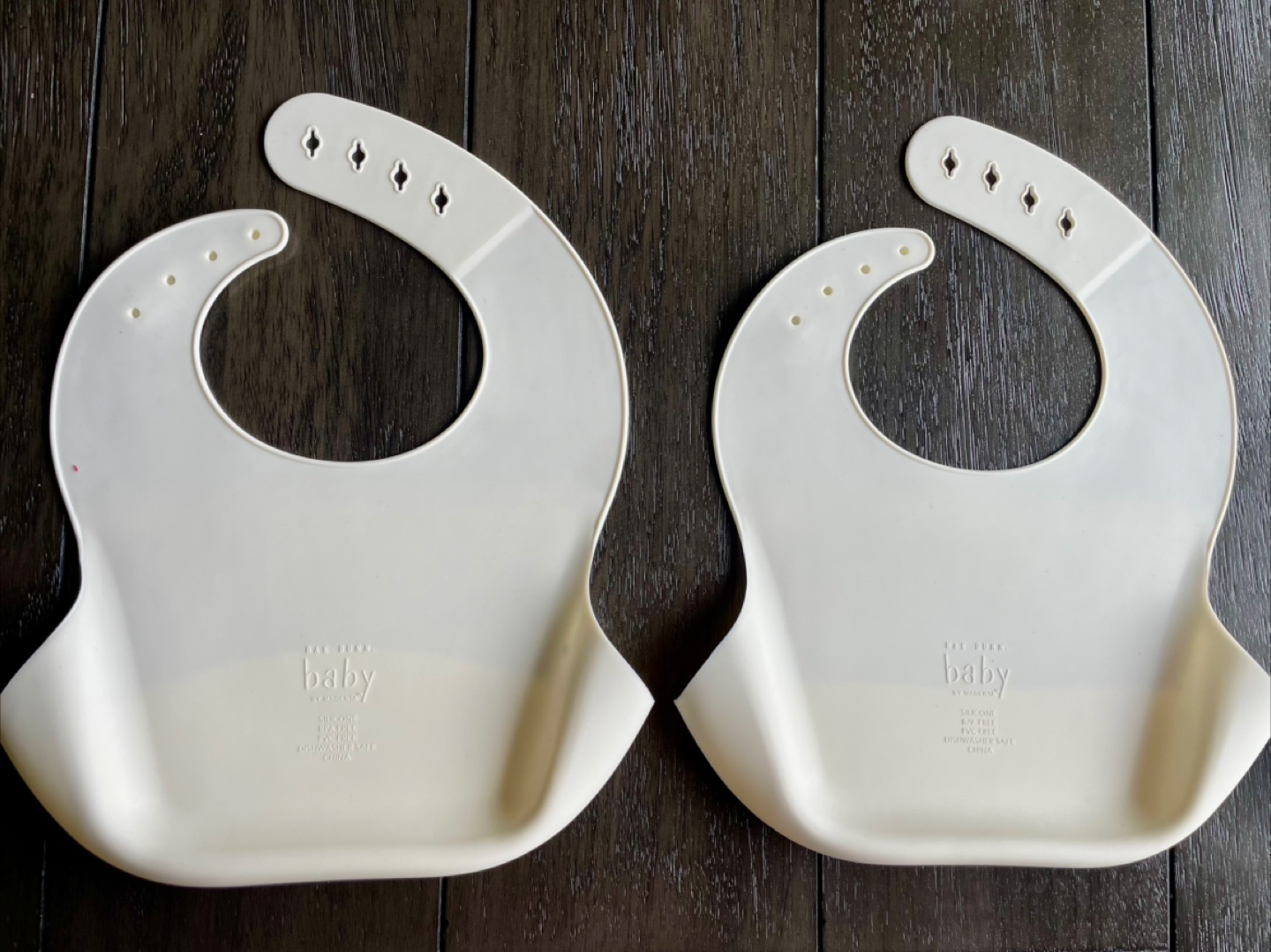 Rae Dunn Baby Silicone Bibs Set of Two - photo 2