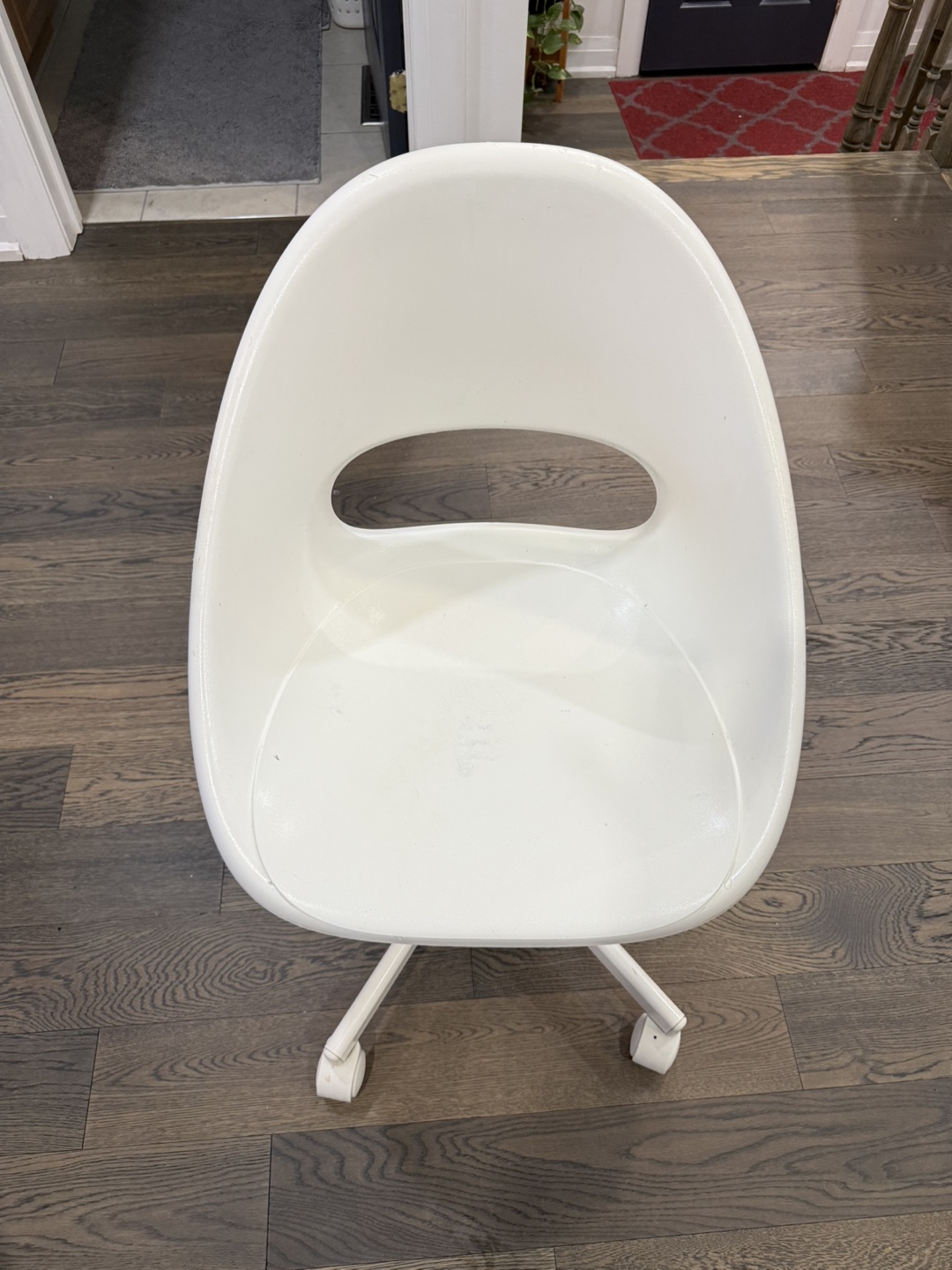 White Swivel Chair