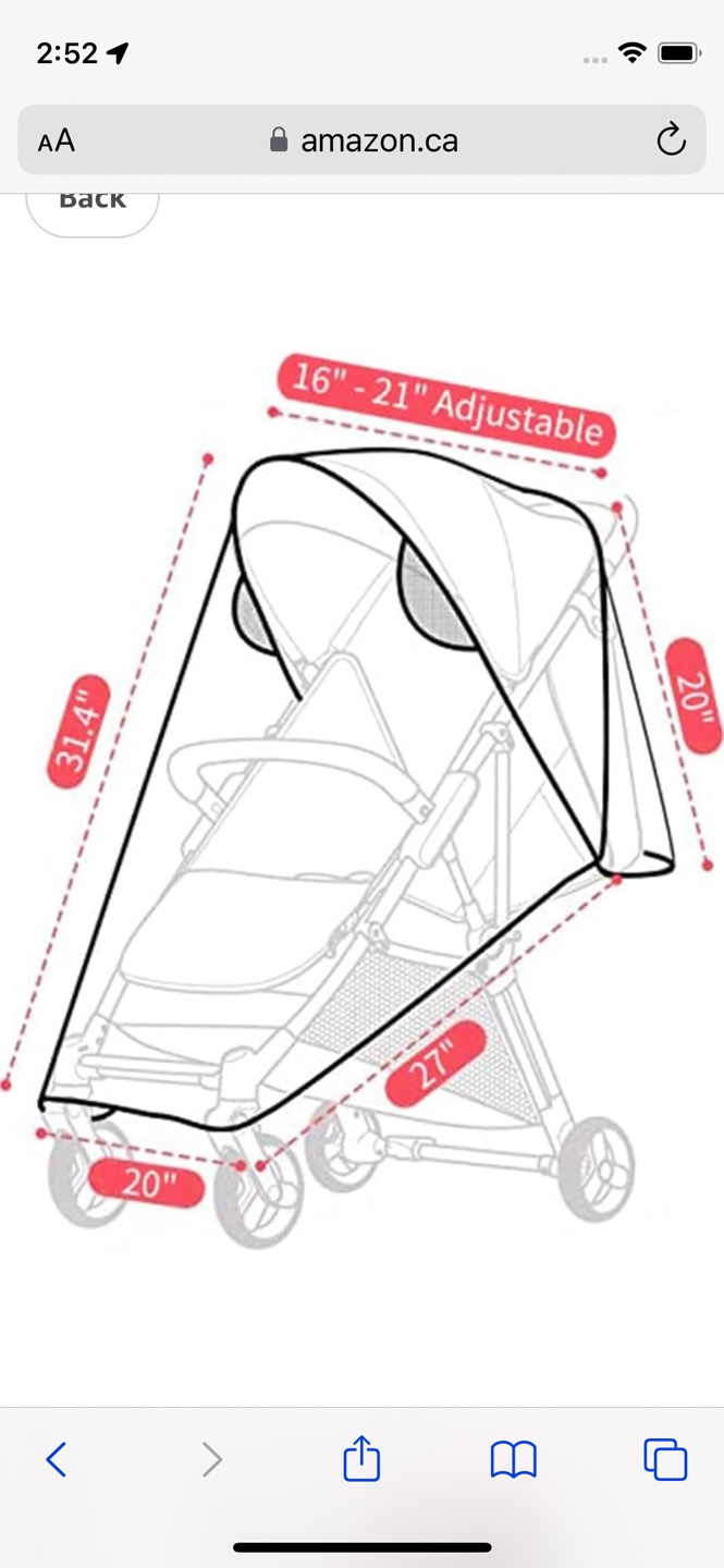 Guzzie + Guss Stroller Rain Cover 🏒 - photo 3