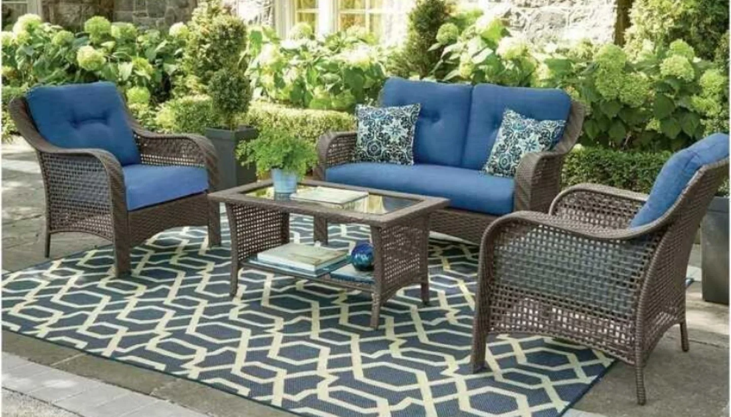 4-Piece Outdoor Patio Conversation Set