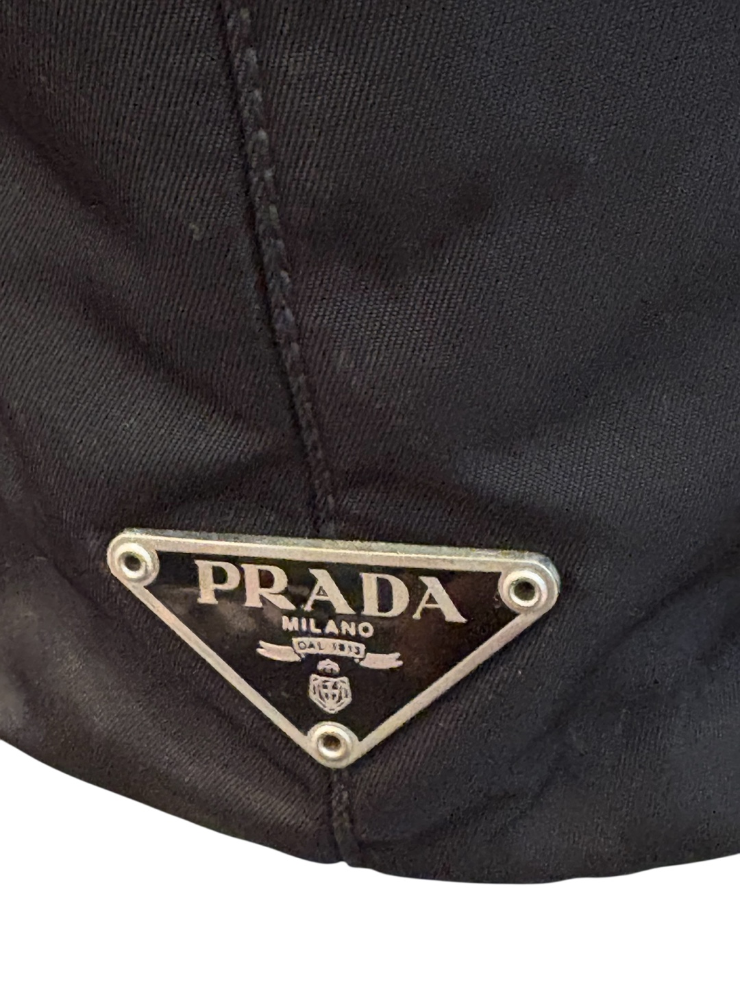 Prada Black Nylon Tote Bag with Clear Handles - photo 2