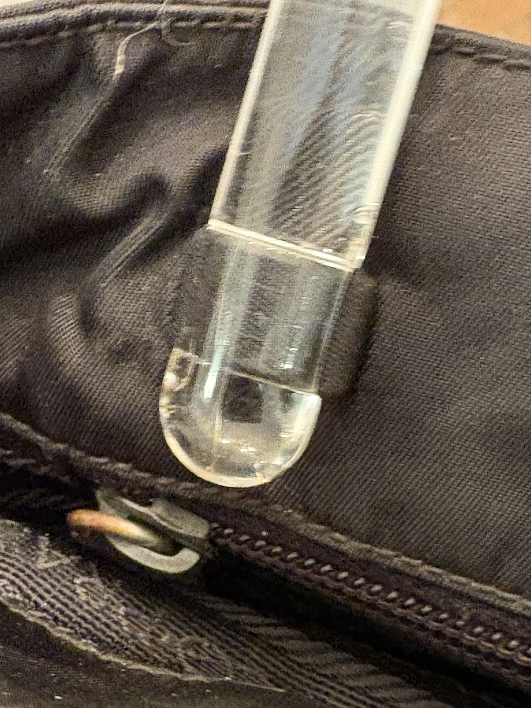 Prada Black Nylon Tote Bag with Clear Handles - photo 5