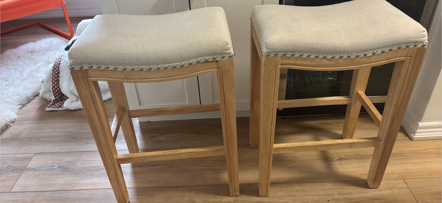 Pair of gorgeous sold counter height stools $40 for the pair