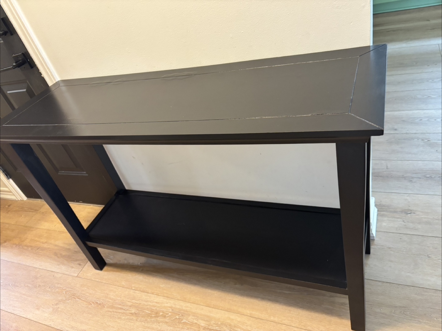 Black console/ sofa/ entryway table - photo 3