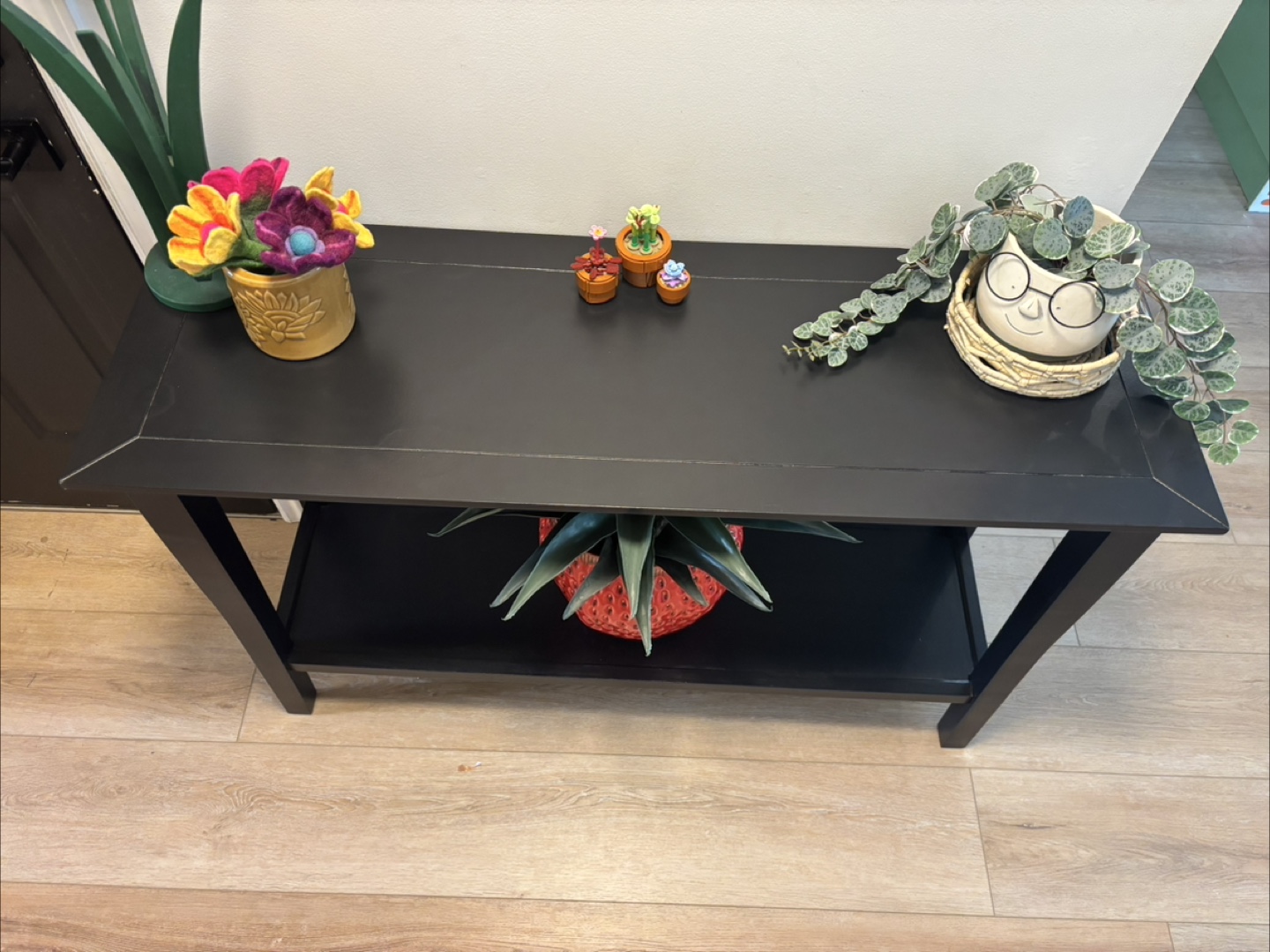 Black console/ sofa/ entryway table - photo 2