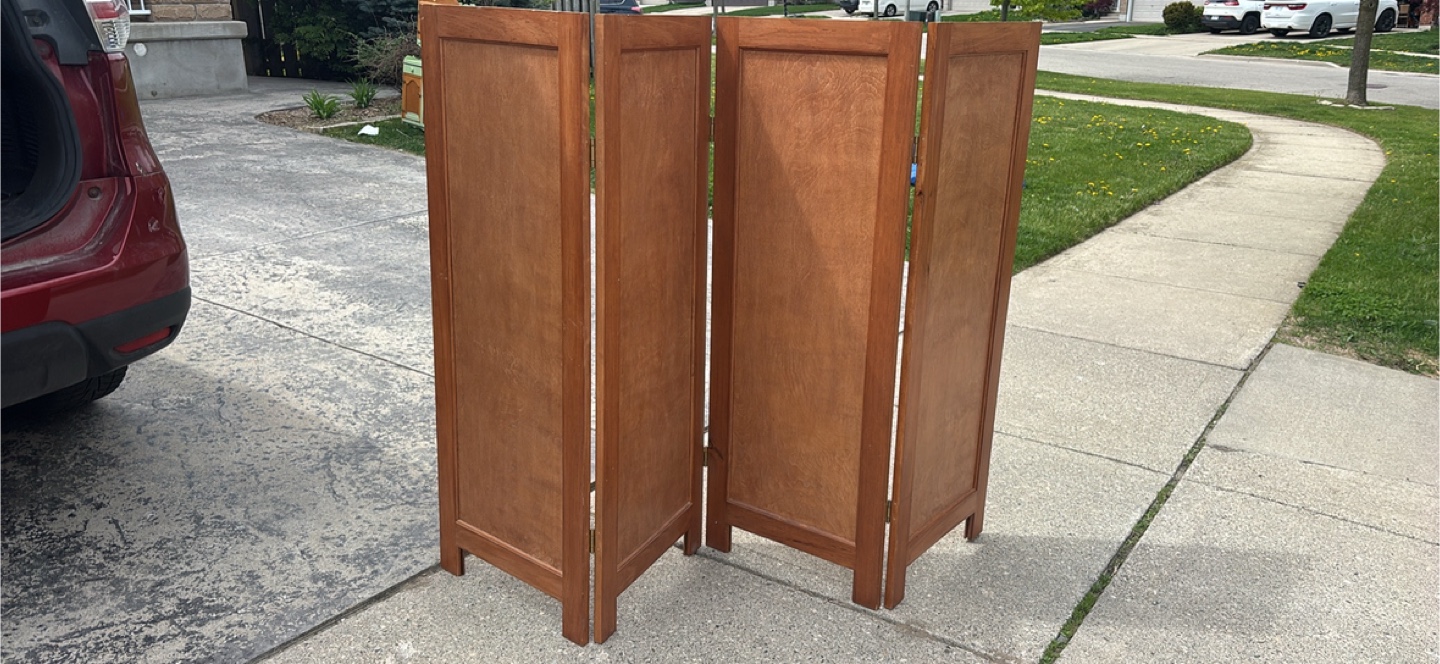 4 panel room divider- dressing screen