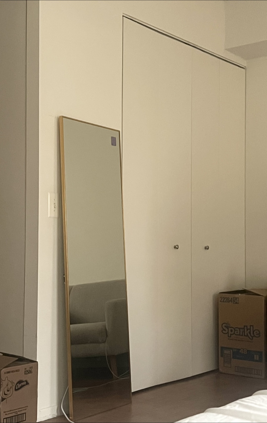 Full Length Gold Frame Mirror