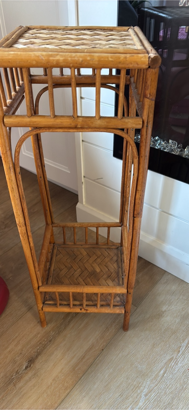 26" bamboo boho plant stand - photo 3
