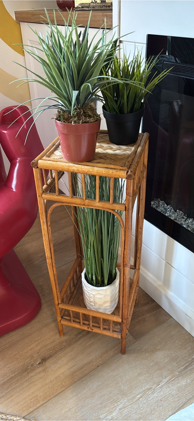 26" bamboo boho plant stand - photo 2