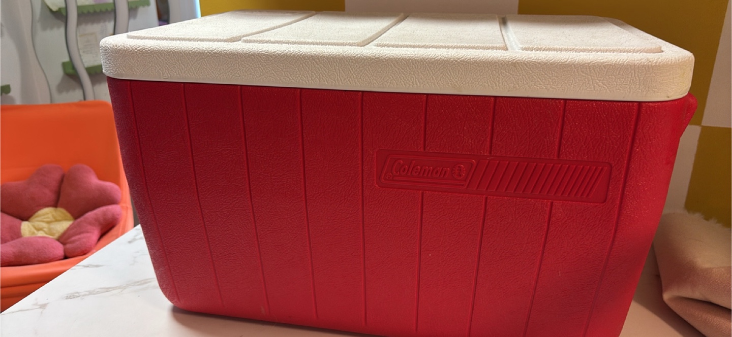 Family sized Coleman cooler