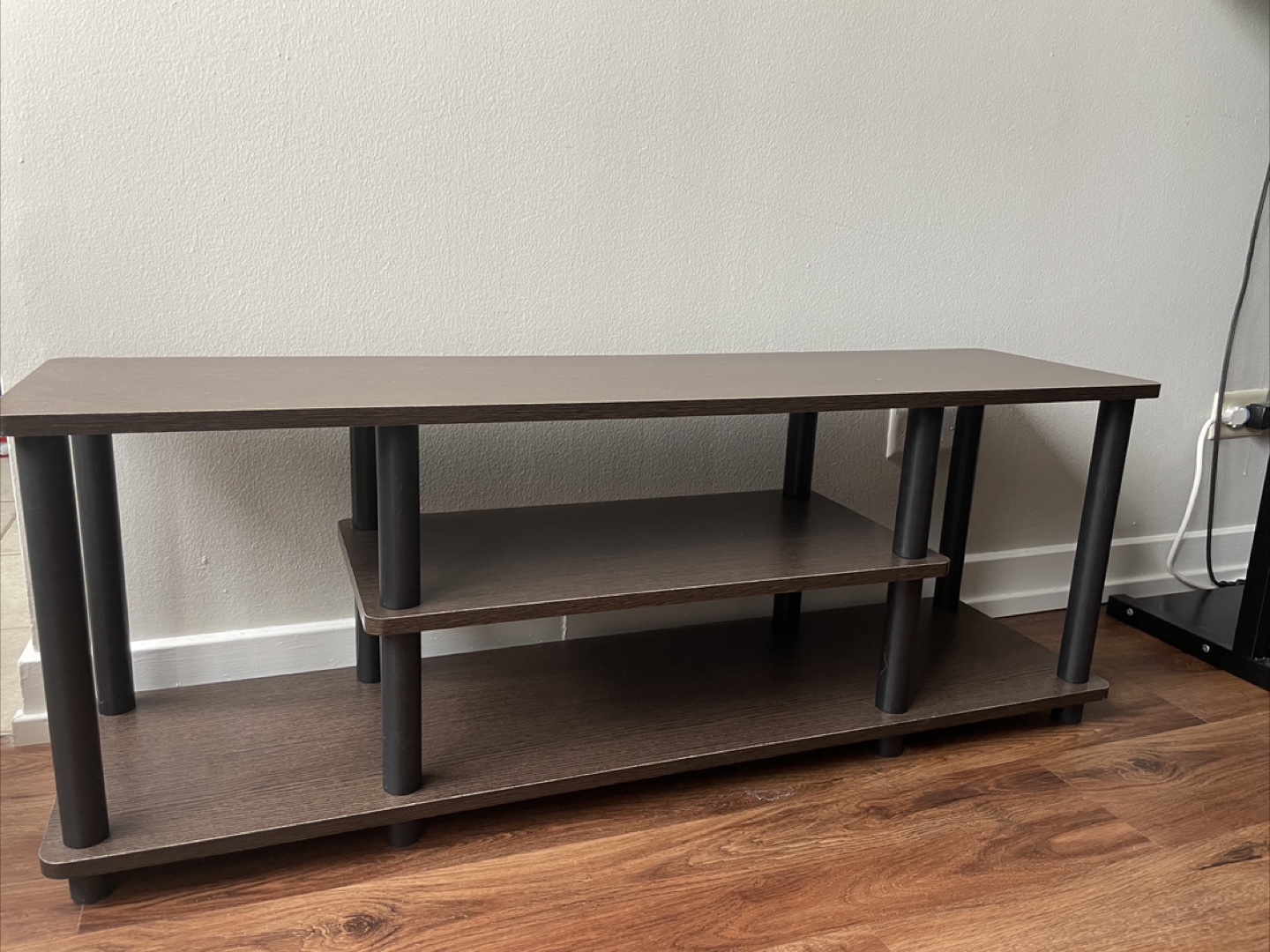 TV Stand with Two Level Shelves (fits up to 50 inch TV