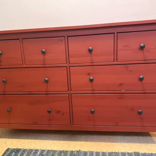 IKEA Hemnes 8-Drawer Dresser - Red-Brown | Karrot IKEA Hemnes 8-Drawer Dresser - Red-Brown | Karrot
