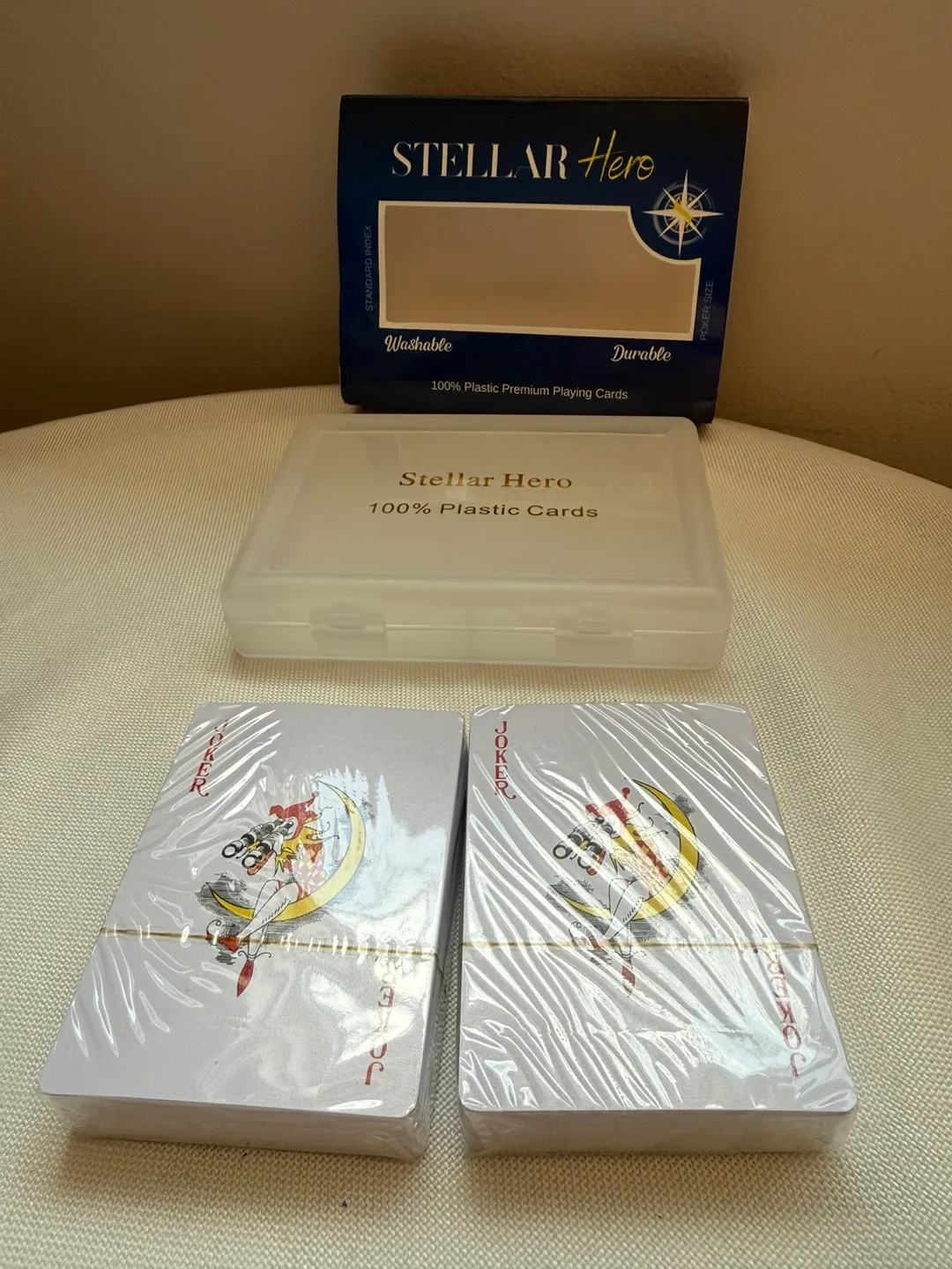 Stellar Hero 100% Plastic Playing Cards (2 Decks)