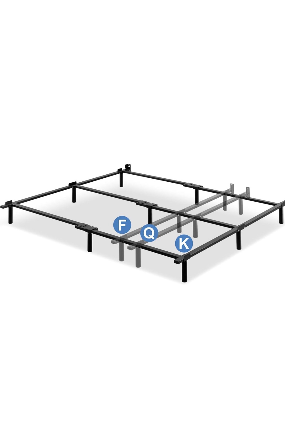 Adjustable Metal Bed Frame - for Full, queen and king size - photo 3