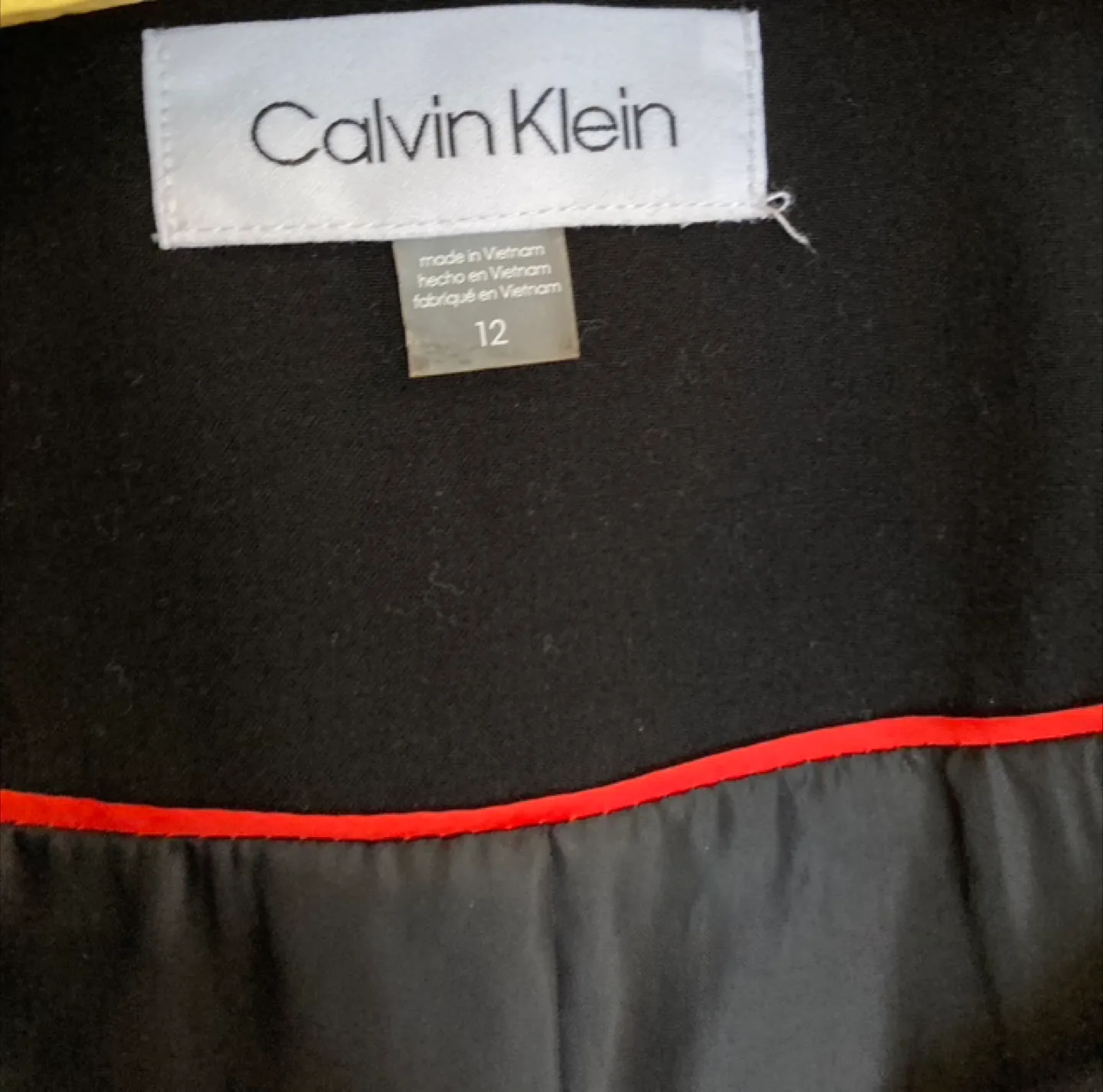 ✨Calvin Klein Women's Black and White Blazer, Size 12 image indicator(3)