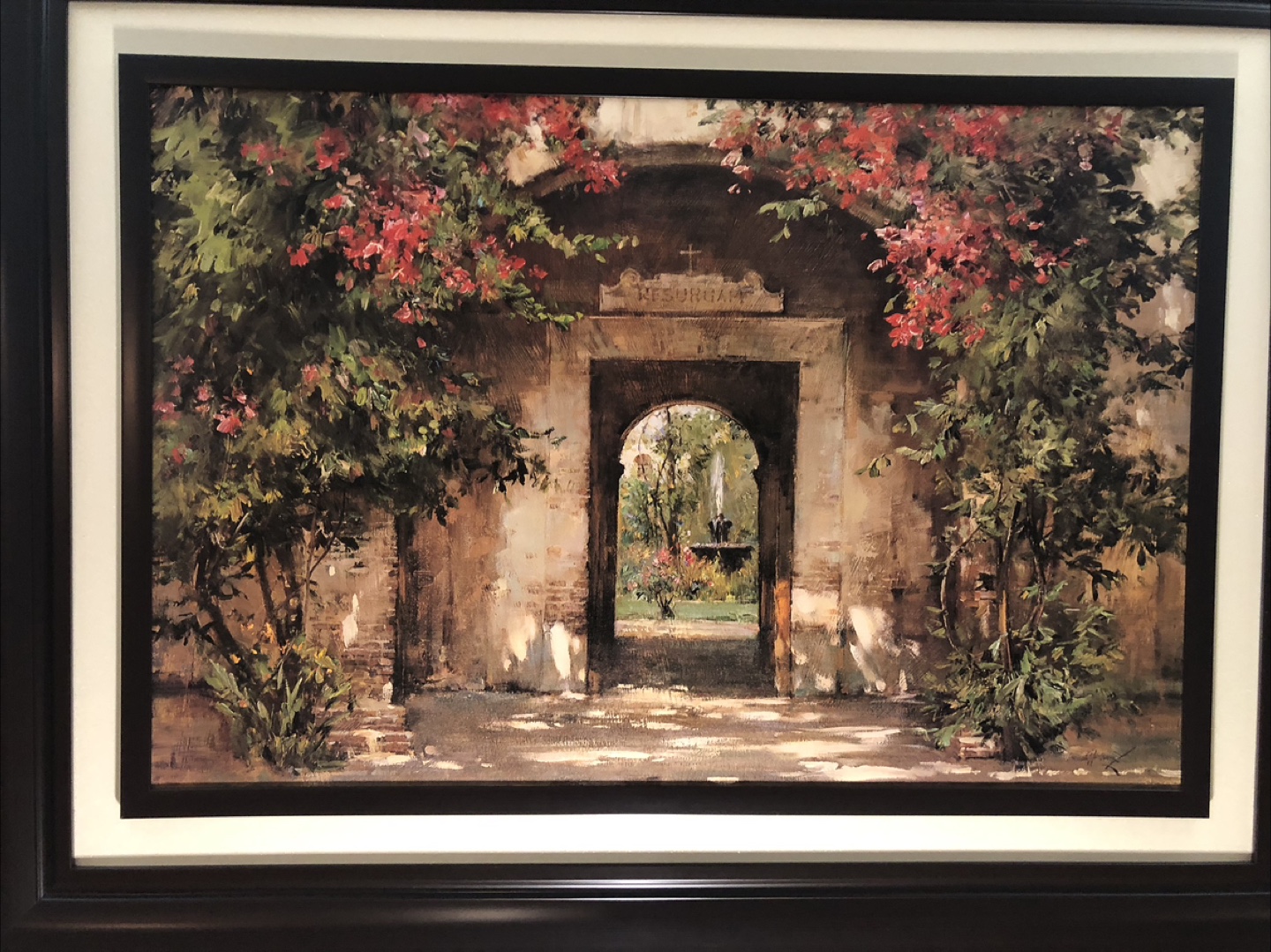 Framed Garden Archway Artwork
