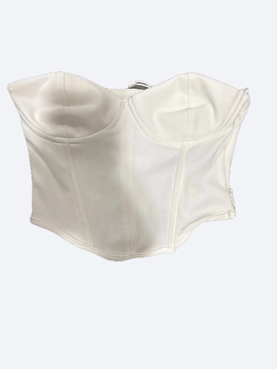 Zara White Corset Top thumbnail