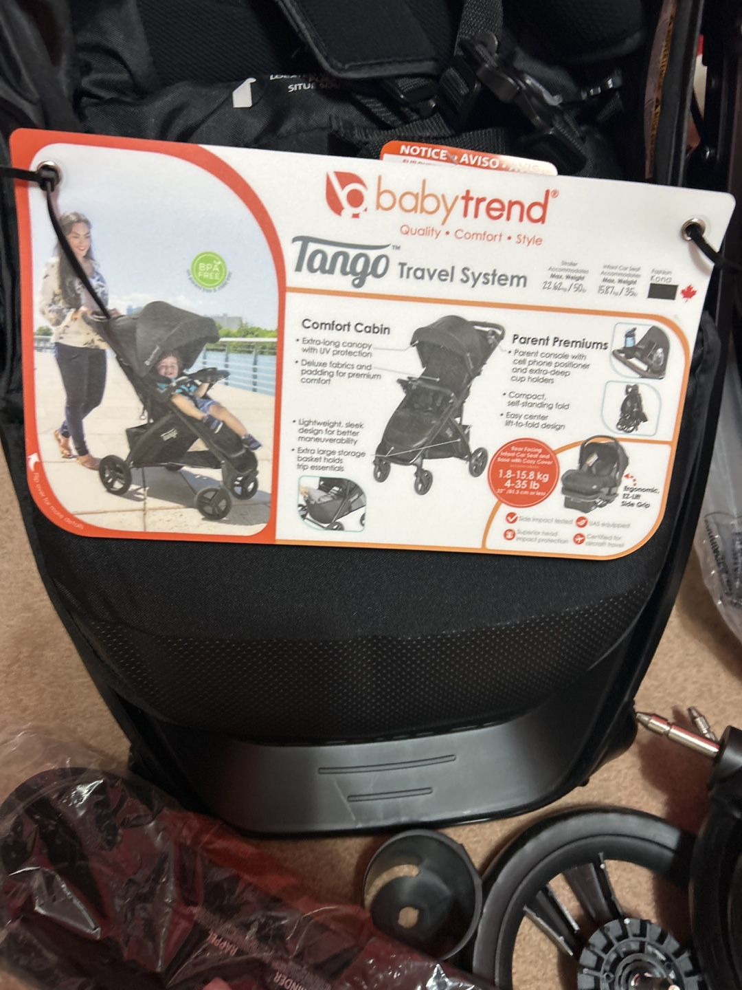BabyTrend Tango Travel System - Black - photo 2