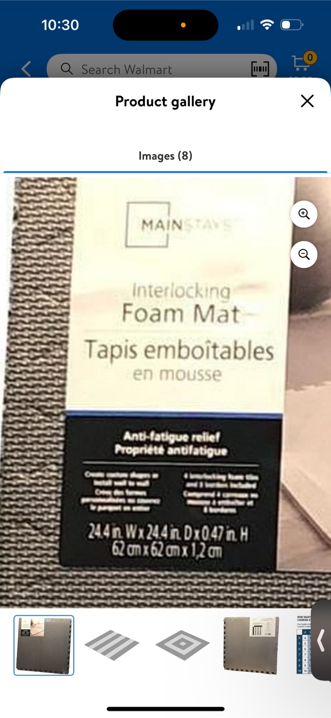 Mainstays Interlocking Foam Mats - Grey and Beige - photo 3