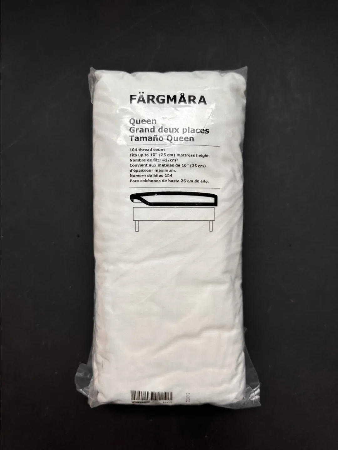 IKEA FÄRGMÅRA Queen Fitted Sheet thumbnail