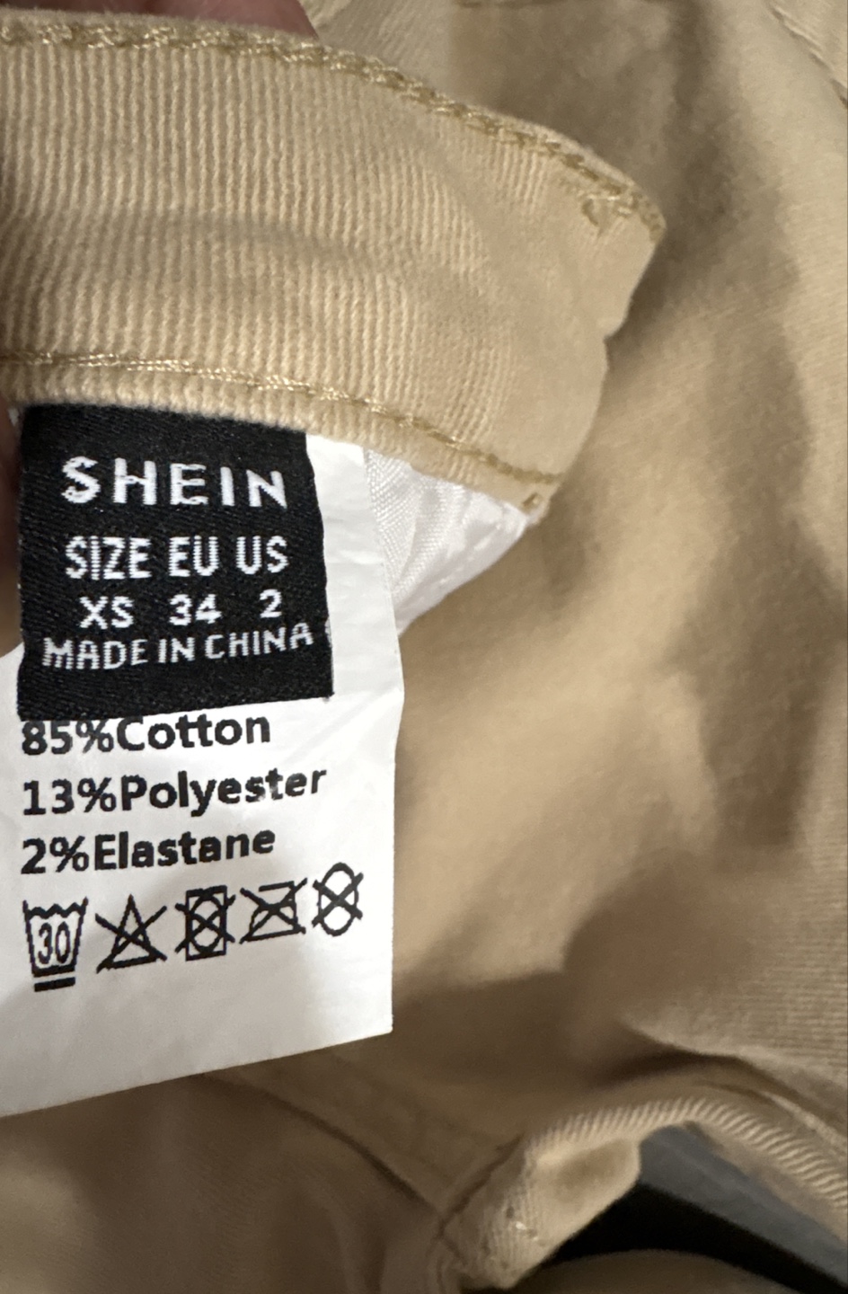 SHEIN Women's Beige Flare Jeans - Size XS