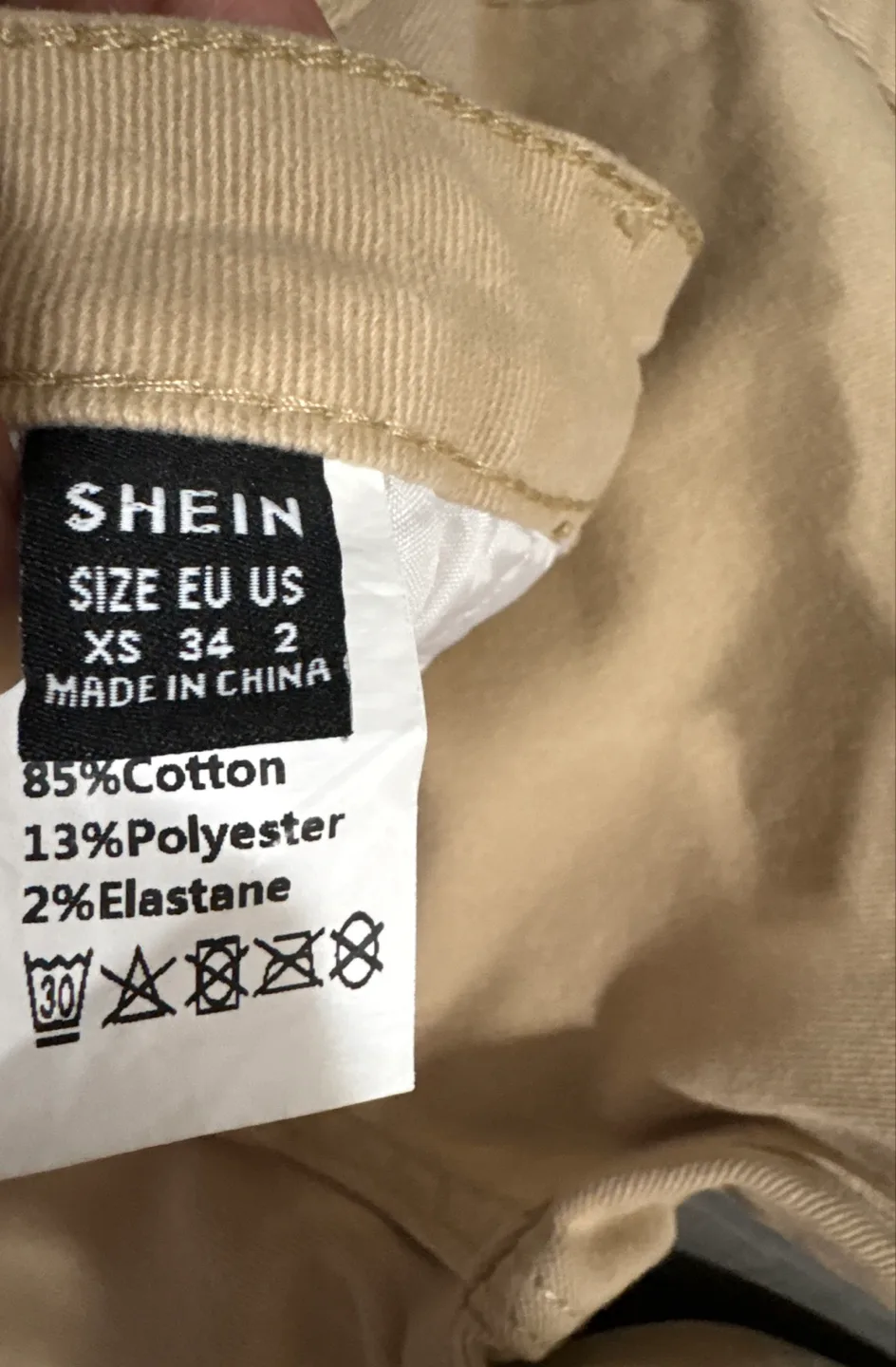 SHEIN Women's Beige Flare Jeans - Size XS thumbnail