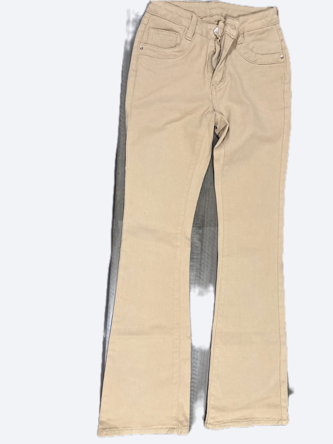 SHEIN Women's Beige Flare Jeans - Size XS - photo 2