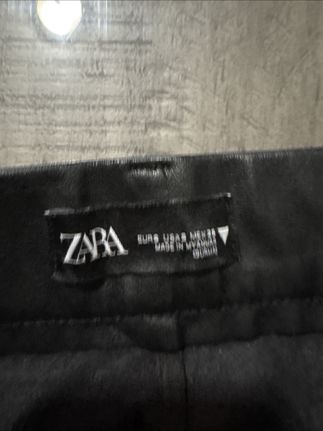 ZARA Black Leather Look Pants - photo 2