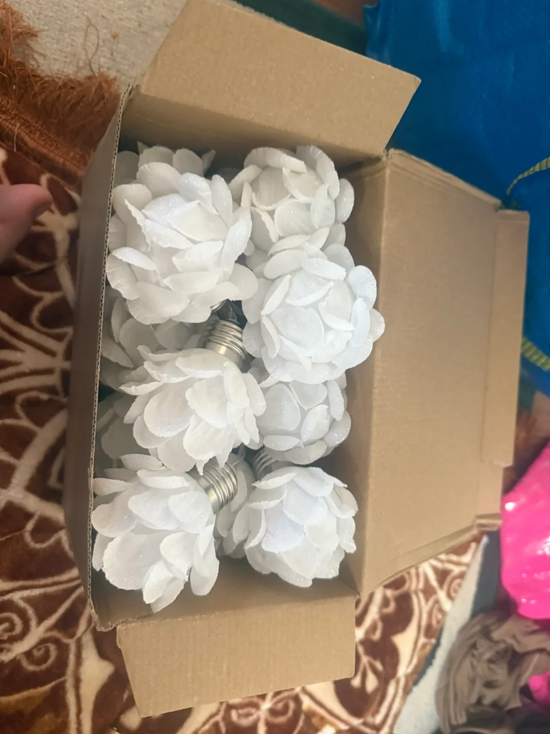 White Rose String Lights  I have 2 sets each set have 8 rose image indicator(4)