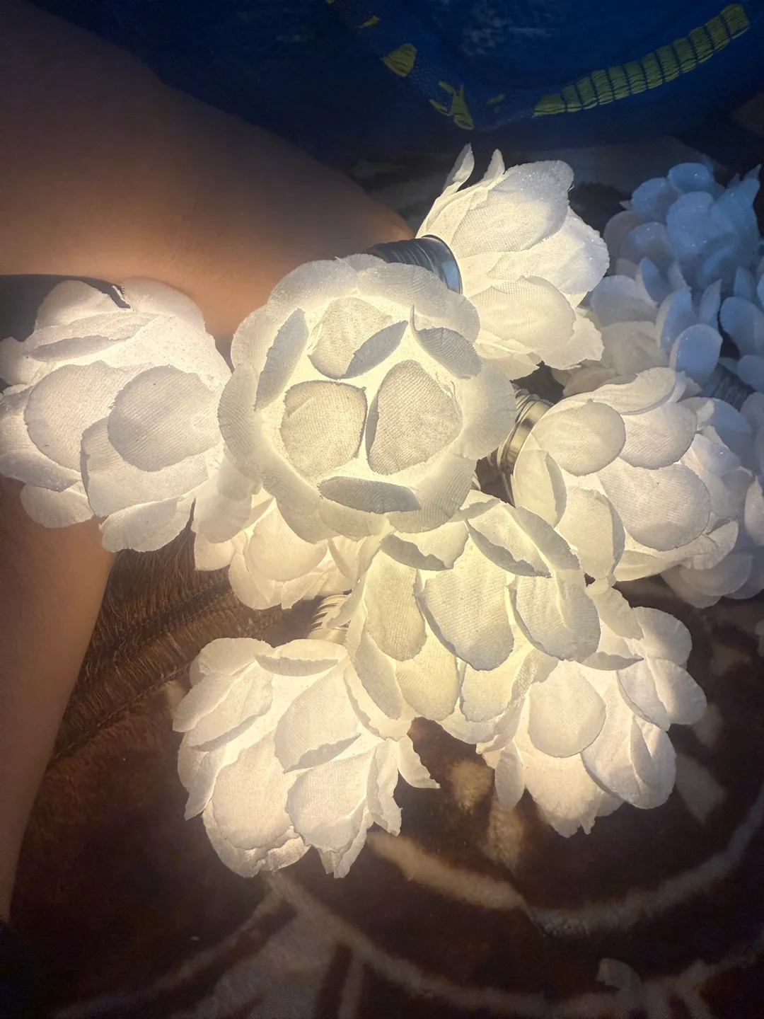 White Rose String Lights  I have 2 sets each set have 8 rose thumbnail