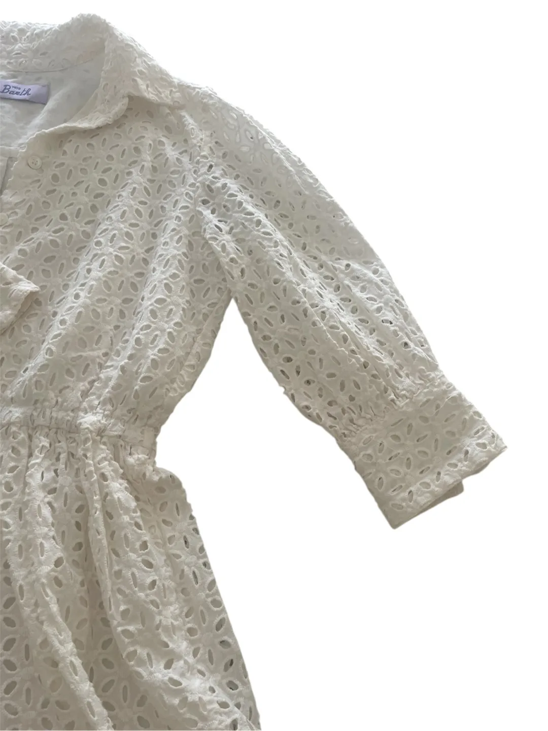 MC2 St Barts White Sangallo Mini Dress - Size S image indicator(5)