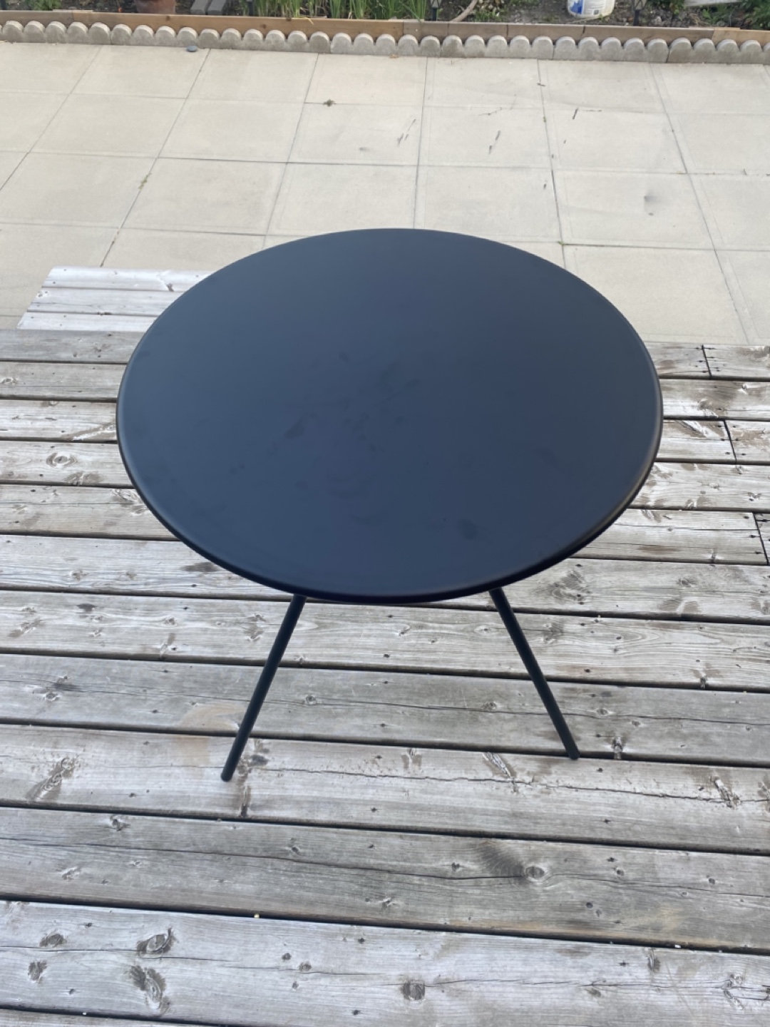 Black Metal Bistro Table - photo 2