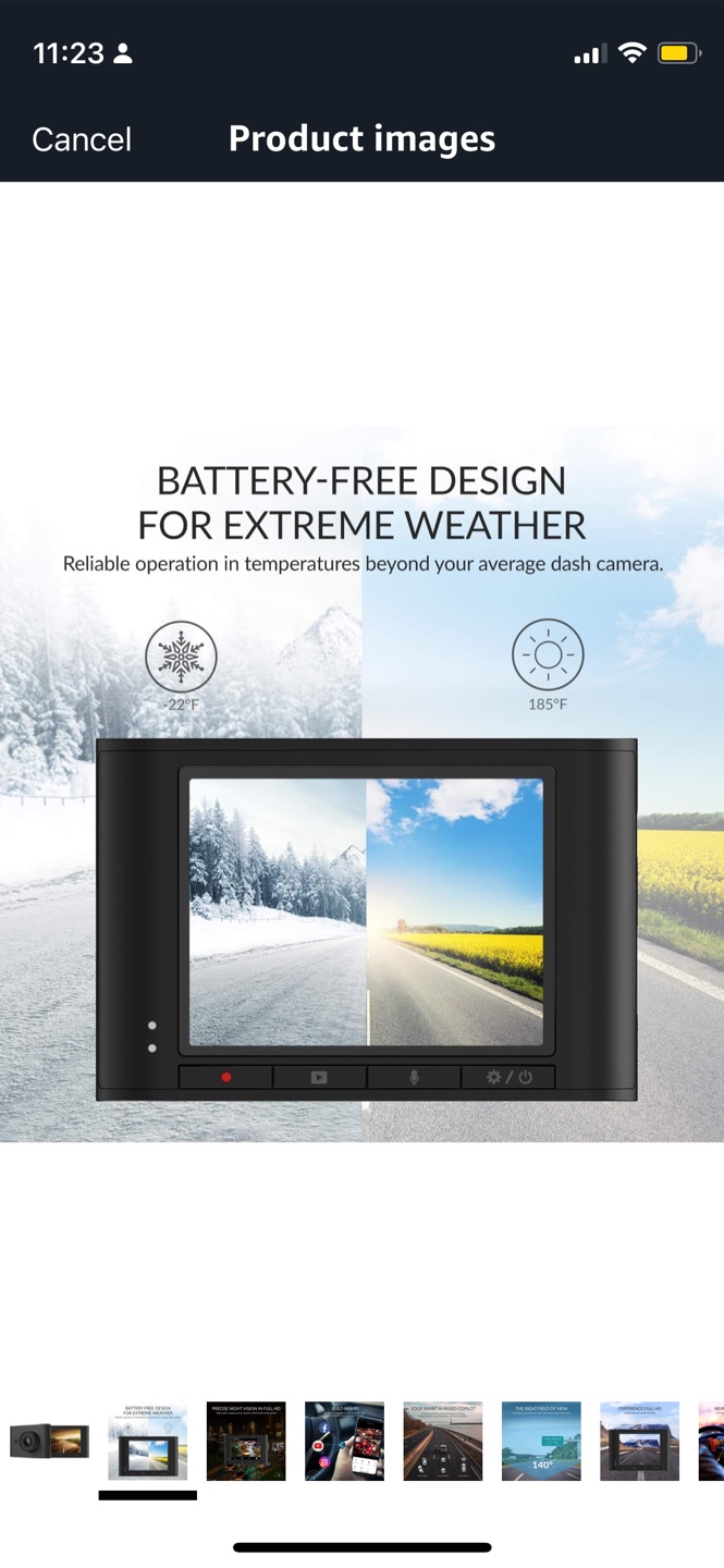 YI Nightscape Dash Cam 1080p Smart Wi-Fi Car Camera - photo 4