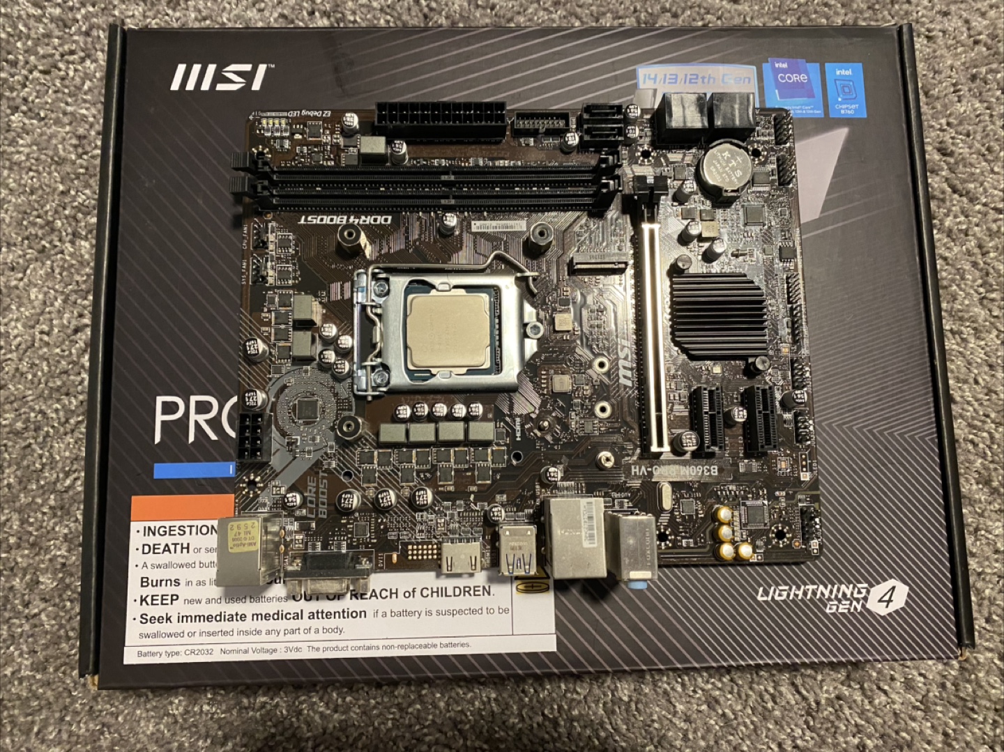 Motherboard and Cpu bundle