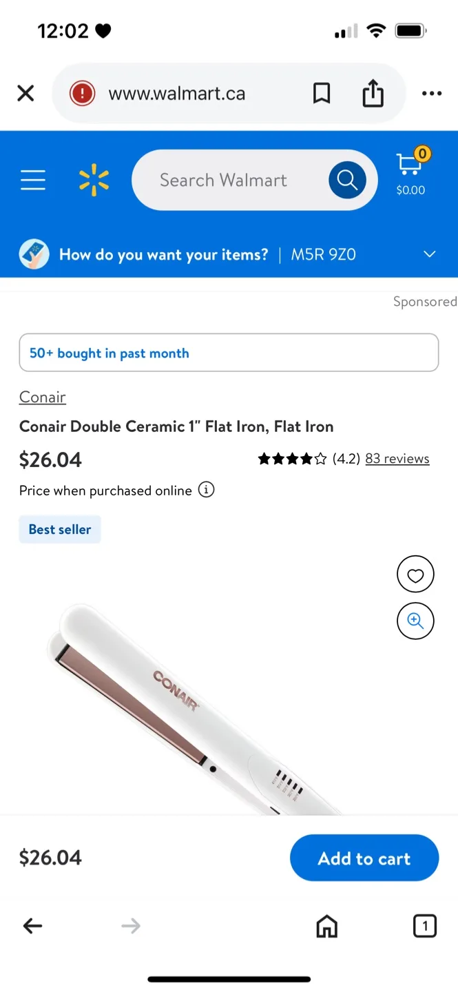 Conair hair straightener thumbnail