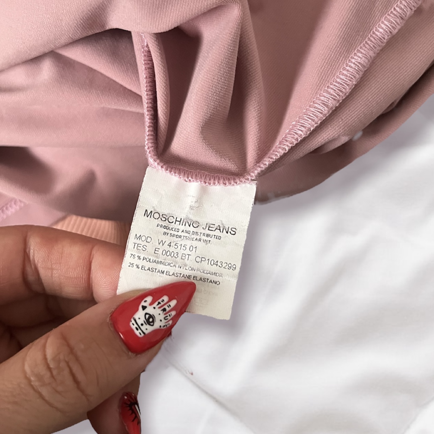Moschino Jeans y2k Dusty Rose Long Sleeve Top - photo 5