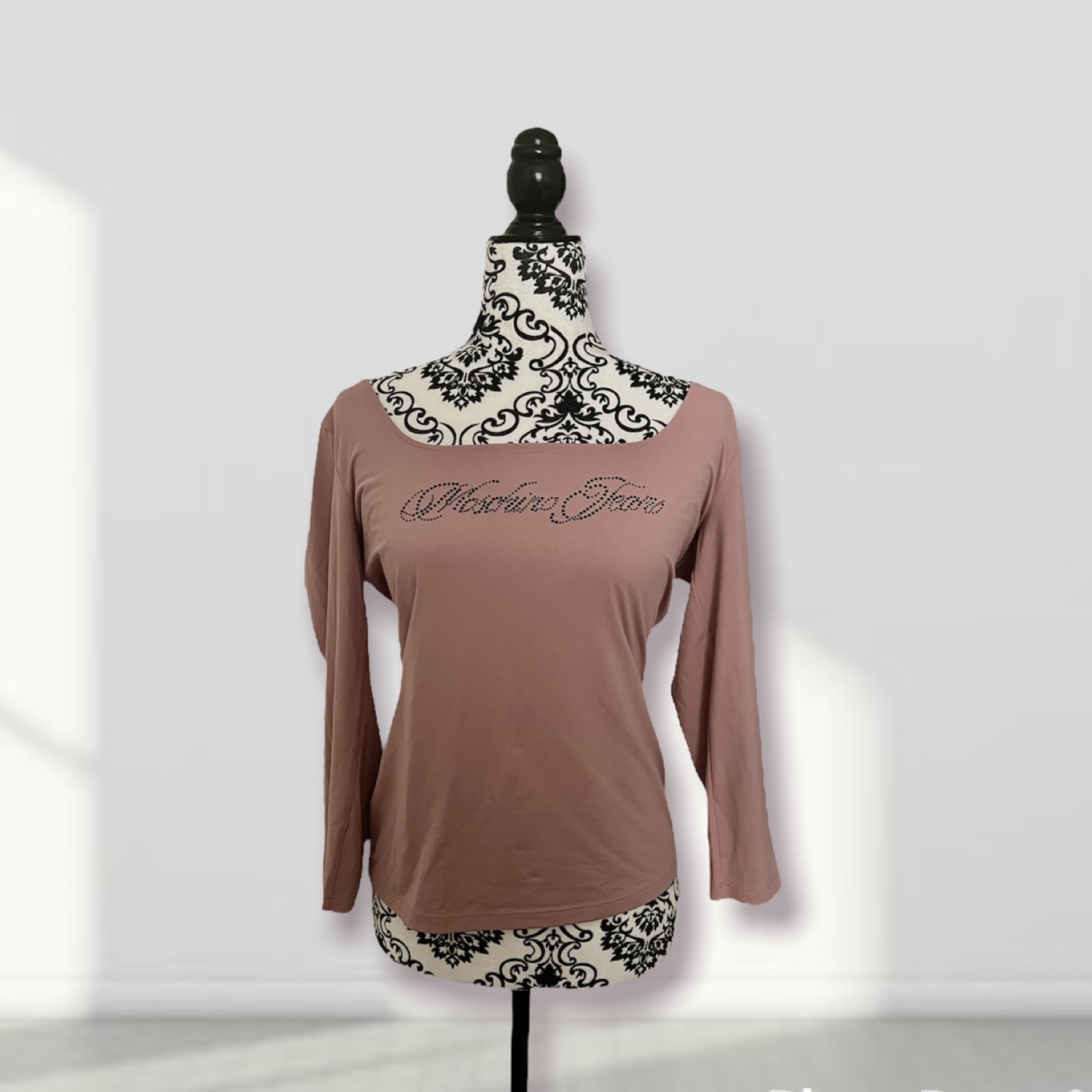Moschino Jeans y2k Dusty Rose Long Sleeve Top - photo 2