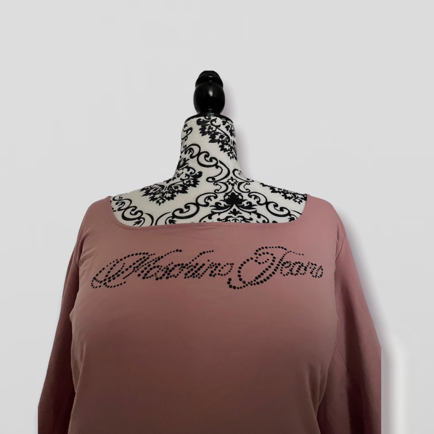 Moschino Jeans y2k Dusty Rose Long Sleeve Top - photo 3