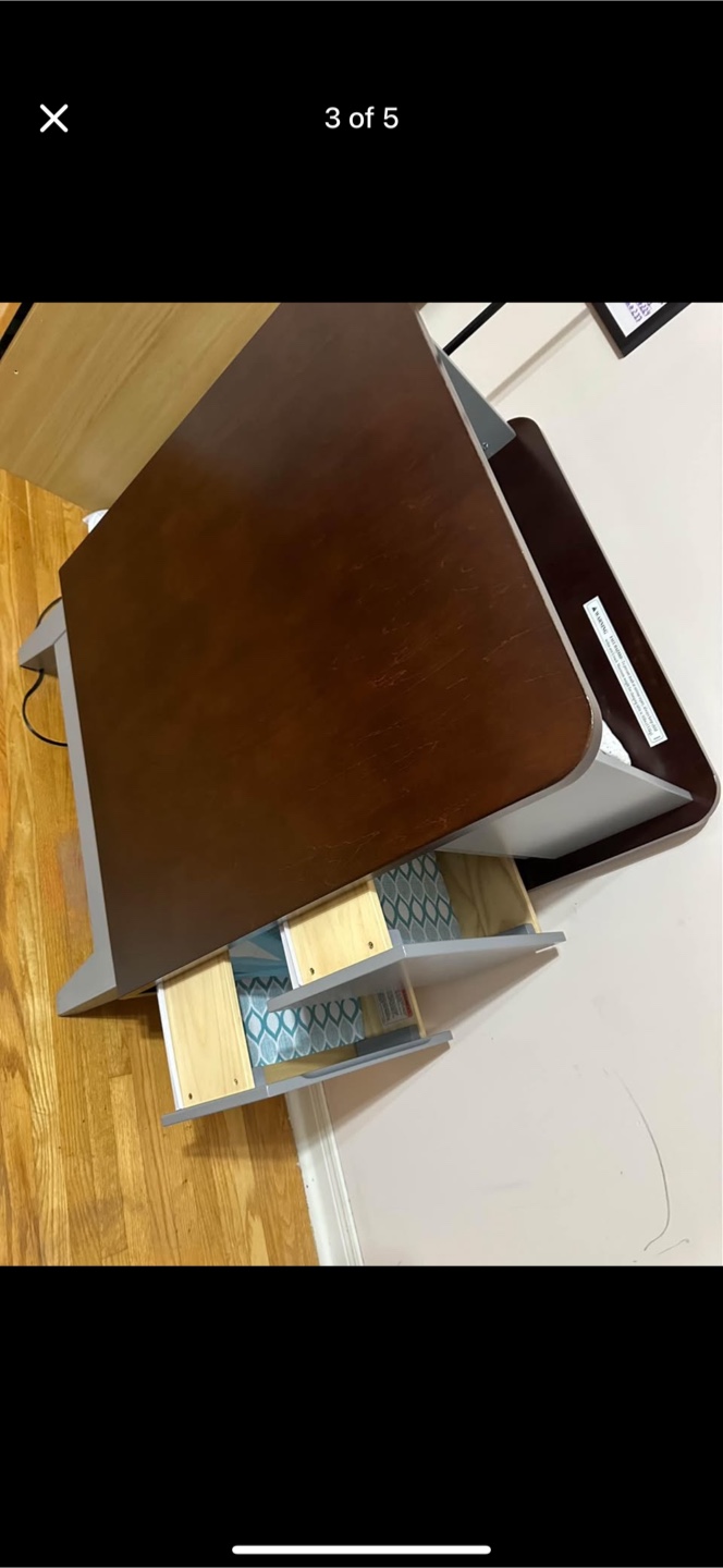 Diaper Changing Table with Three Drawers - photo 3