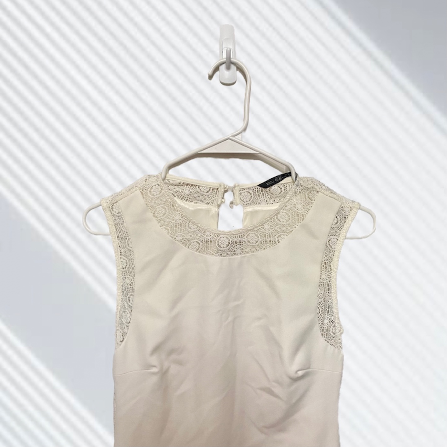 Zara Collection Off-White Lace Detail Dress Size M - photo 3