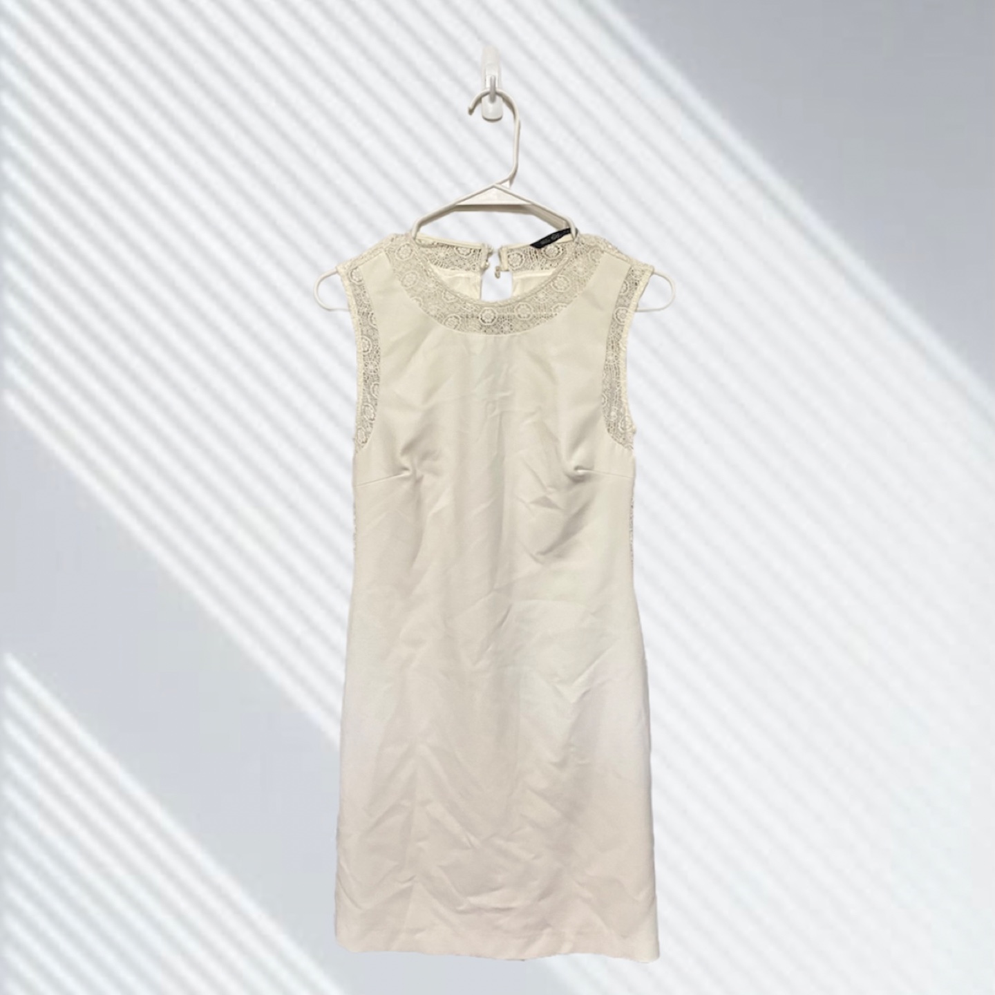 Zara Collection Off-White Lace Detail Dress Size M - photo 2