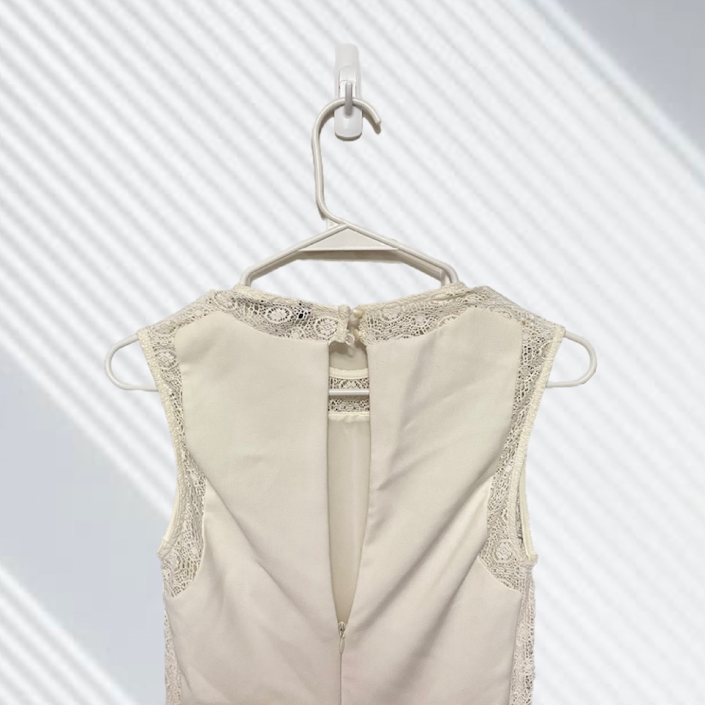 Zara Collection Off-White Lace Detail Dress Size M - photo 5