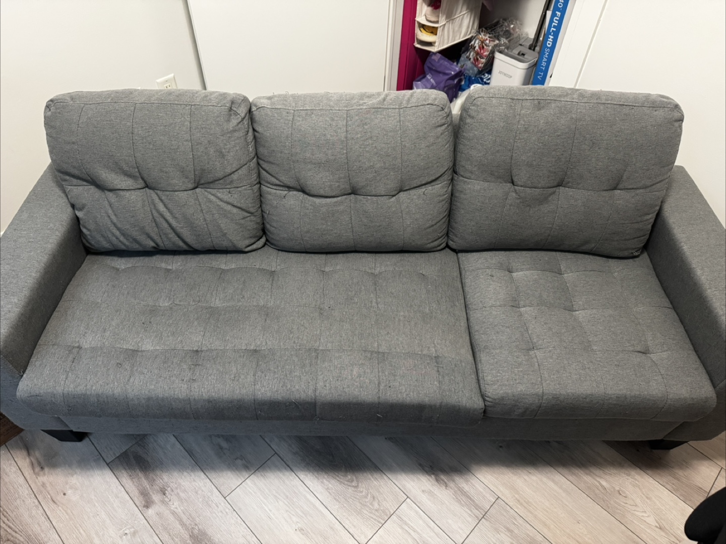 Need to go ASAP - Grey Fabric Sofa