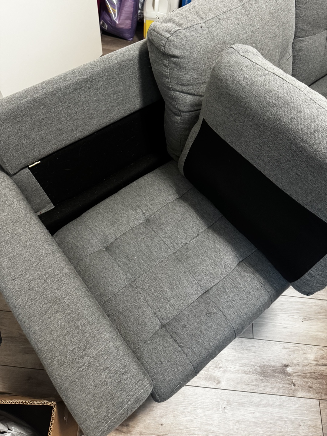 Need to go ASAP - Grey Fabric Sofa - photo 2