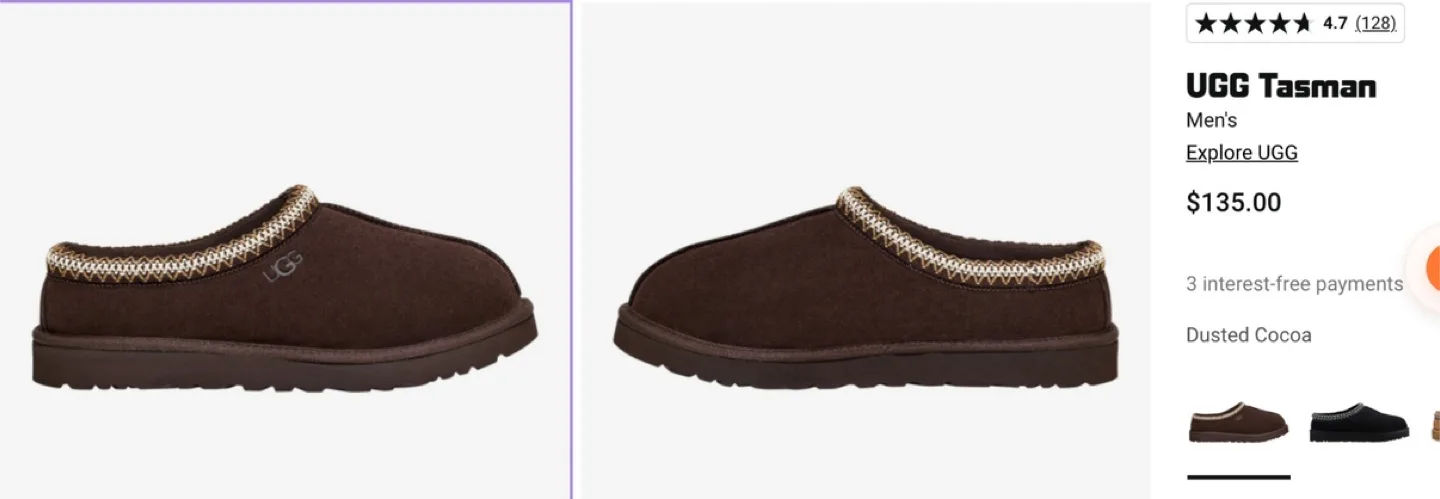 UGG Men's Tasman  - Dusted Cocoa sz 9 image indicator(3)